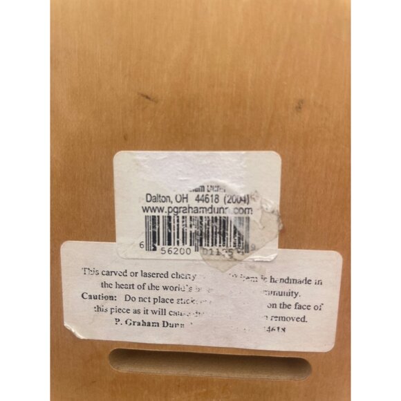 Carved Cherry Wood "Great Is Thy Faithfulness" Wall Plaque With Metal Hanger - Picture 4 of 4